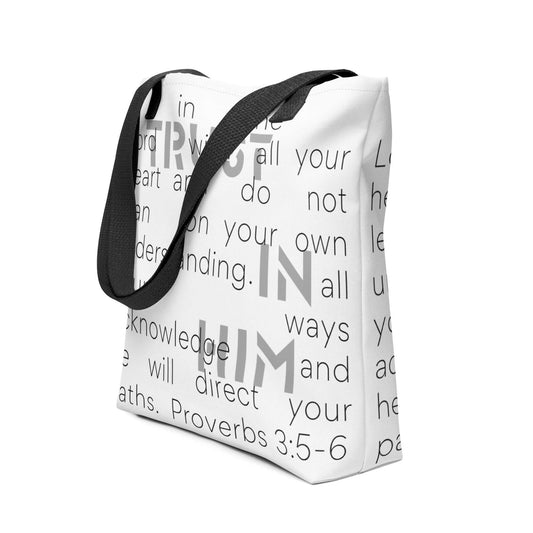 Trust in Him Tote Bag