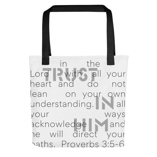 Trust in Him Tote Bag