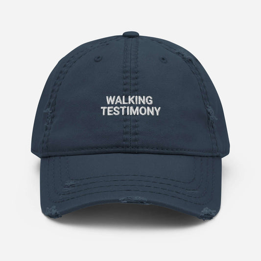 Distressed Walking Testimony Hat